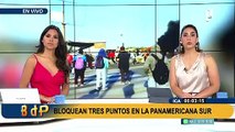 Paro en Ica deja 200 camiones varados: 4 tramos de Panamericana Sur amanecen bloqueados