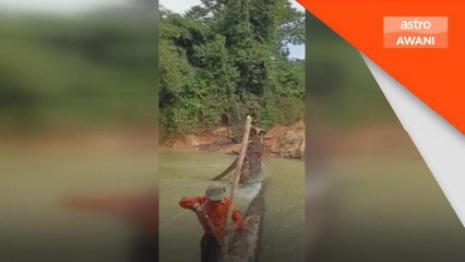 Jambatan Runtuh | Penduduk gadai nyawa demi meneruskan aktiviti harian