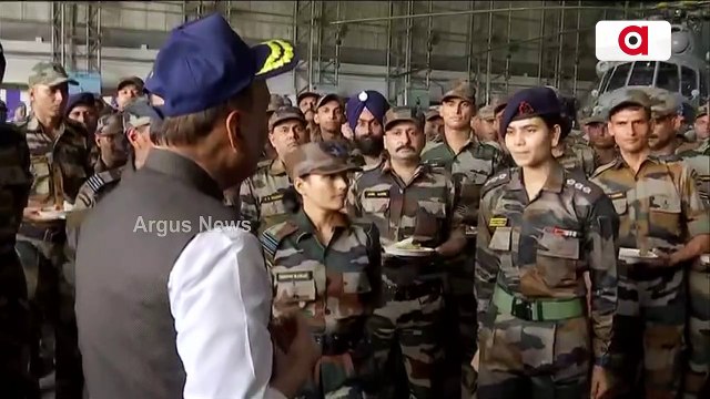 Rajnath Singh Interacts With Defence Personnel At Andaman and Nicobar Islands