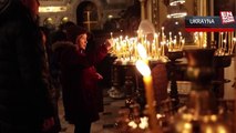 Ukrayna'da savaşın gölgesinde Noel Bayramı kutlandı