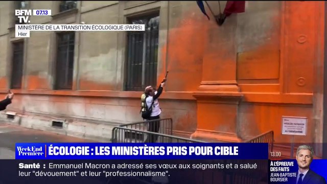 Écologie: après les actions à la peinture orange sur des ministères, amendes pour des militants de Dernière rénovation