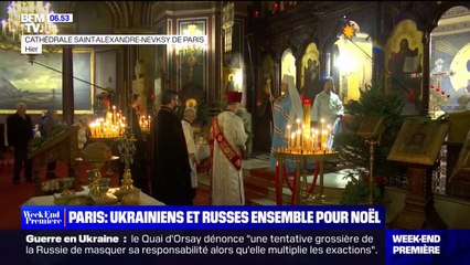 Paris: Ukrainiens et Russes ensemble pour fêter le Noël orthodoxe