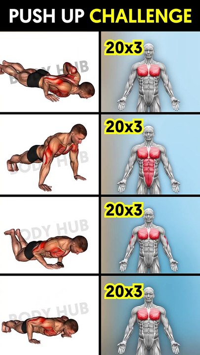 Do This Push-up Workout for 7 Days (Push-ups Challenge) #shorts