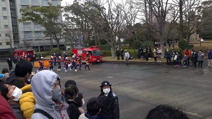 20230107_111527 宇部市消防出初式2023 放水・展示 1 宇部・山陽小野田消防組合 宇部市渡辺翁記念会館前 山口県宇部市朝日町8-1