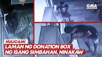 Laman ng donation box ng isang simbahan, ninakaw | GMA News Feed
