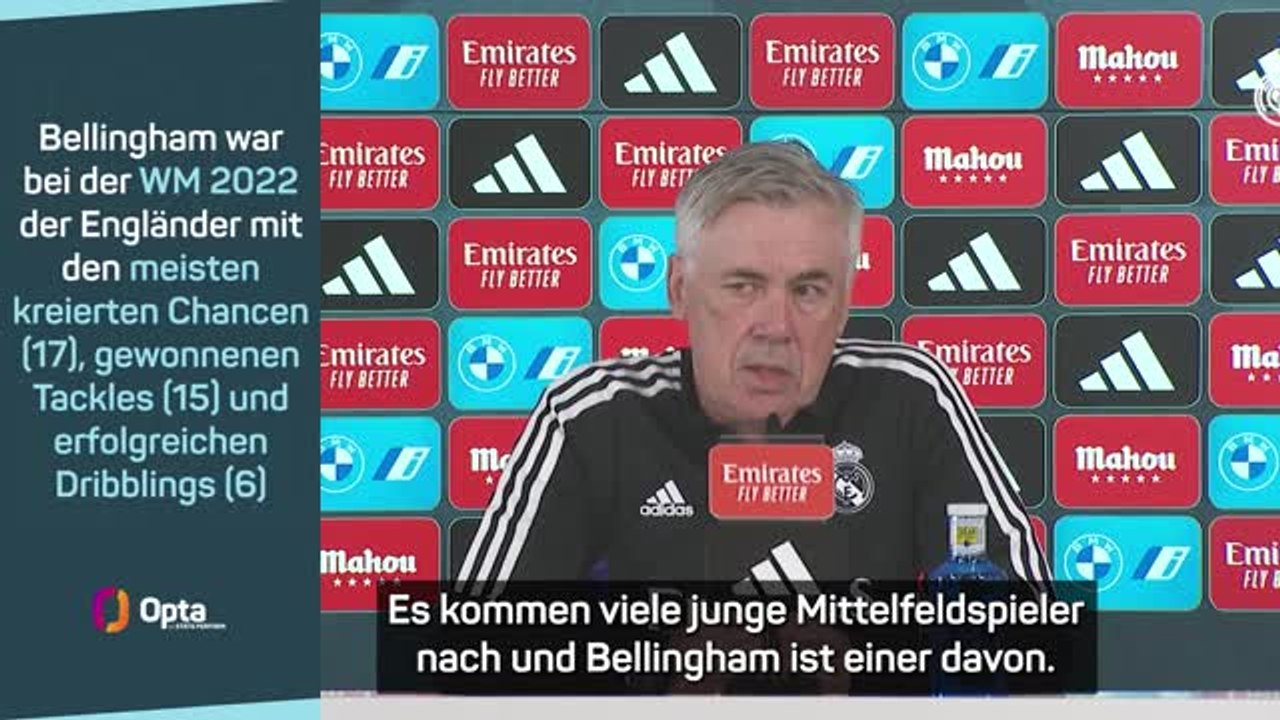 Ancelotti: Bellingham 'kann starker Spieler sein'