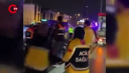 Avcılar'da kaza sonrası sağlık görevlilerine yumruklu ve koltuk değnekli saldırı