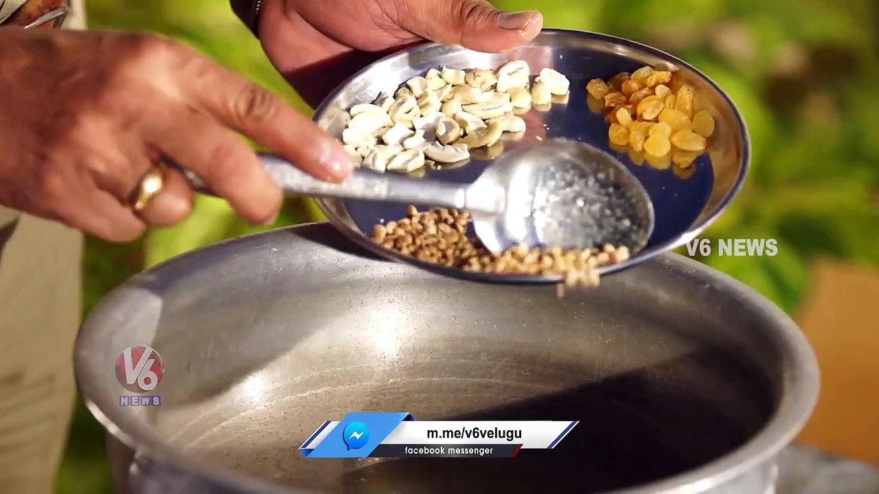 Kaddu Ki Kheer With Millets Recipe Making By DCP Srinivas | Karimnagar | V6 News