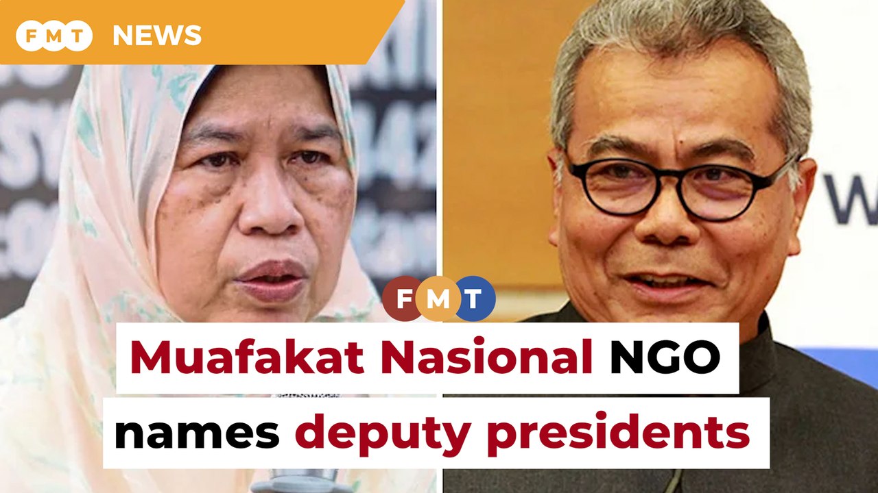 Zuraida, Redzuan named as Muafakat Nasional deputy presidents