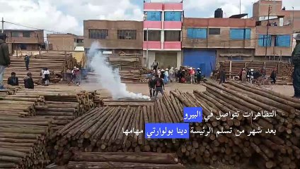 التظاهرات تتواصل في البيرو بعد شهر من وصول بولوارتي إلى الحكم