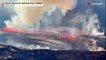 Hawaii'deki Kilauea Yanardağı'nın zirve kraterinde patlama