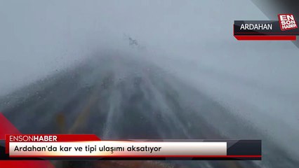 Ardahan'da kar ve tipi ulaşımı aksatıyor