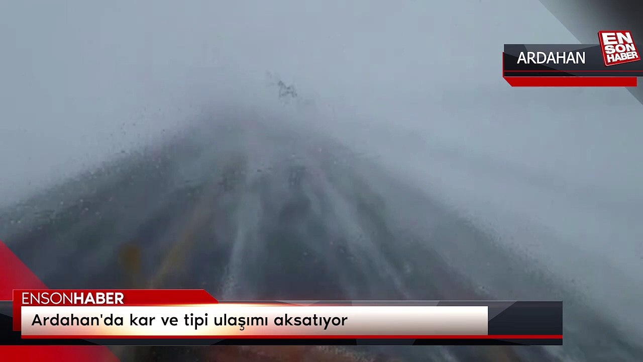 Ardahan'da kar ve tipi ulaşımı aksatıyor