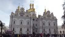 Ukrayna'da Ortodoks Hristiyanlar Noel'i kutladı
