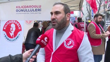 Kılıçdaroğlu Gönüllüleri, Ankara Kızılay'da Saha Çalışması Yaptı