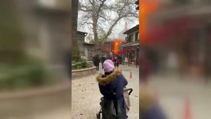 Bursa’da çarşıda yangın! Yürekler ağza geldi