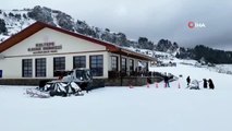 Keltepe Kayak Merkezi beyaz örtüyle kaplandı