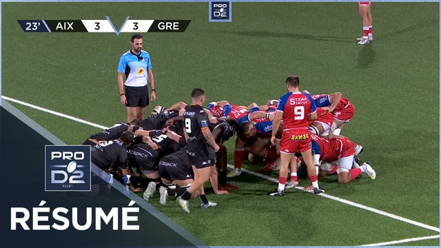 PRO D2 - Résumé Provence Rugby-FC Grenoble Rugby: 23-23 - J16 - Saison 2022/2023