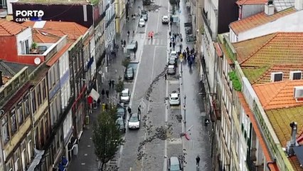 As imagens do rasto de destruição deixado pelo mau tempo no Porto