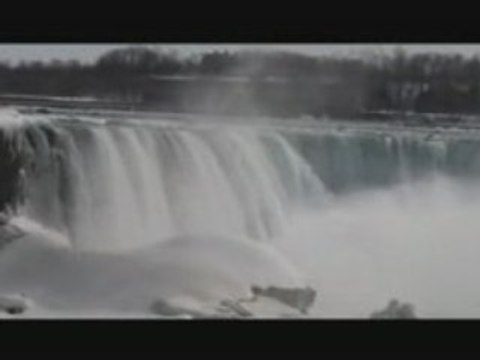 Niagara Horseshoe Falls In Winter
