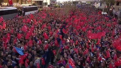 Cumhurbaşkanı Erdoğan, Kumluca'da halka hitap etti