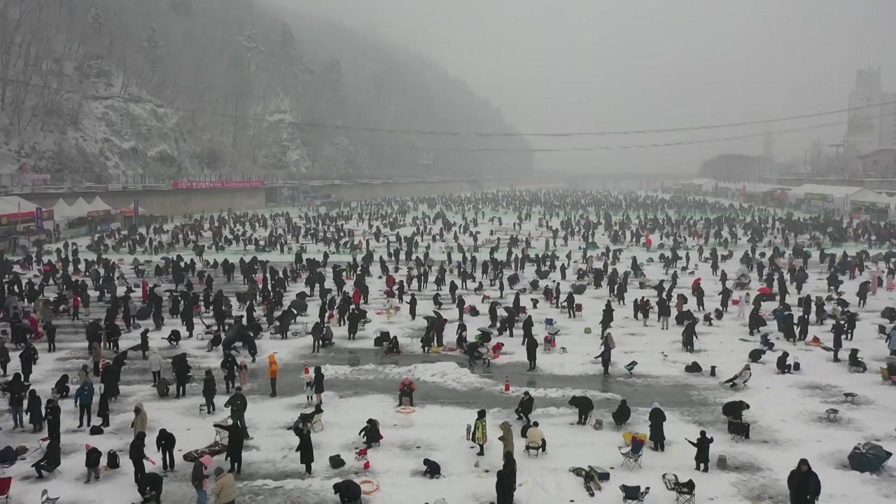 "짜릿한 손맛 최고" 화천 산천어 축제 3년만에 개막 / YTN
