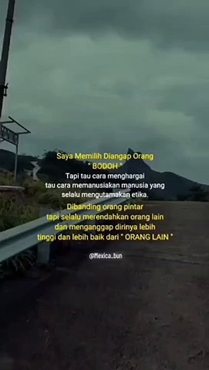 Hanya ingin kau tau