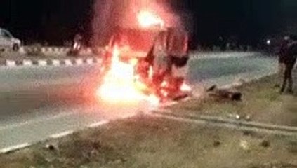 चालक की सूझबूझ से यात्रियों को बचाया