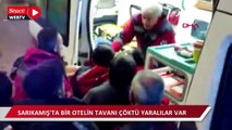 Sarıkamışta otelin tavanı çöktü: Yaralılar var