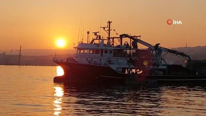 Marmara'da eşsiz günbatımı