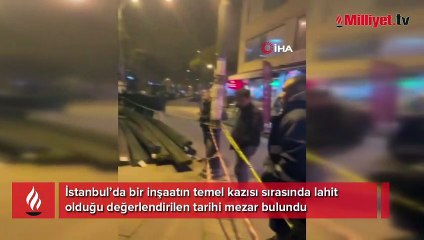 İşçiler fark etti! İnşaat kazısı sırasında lahit bulundu