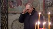 Vladimir Putin attends Orthodox Christmas service alone