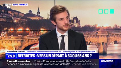 Réforme des retraites: "Tous les chiffres prouvent le contraire de ce que veut faire Emmanuel Macron", affirme le porte-parole du Rassemblement national Andréa Kotarac