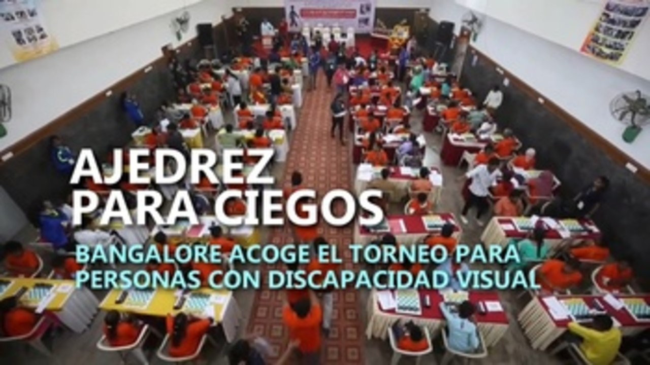 Ajedrez para ciegos: campeonato de personas con discapacidad visual en Bangalore