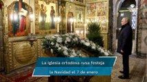 En plena ofensiva en Ucrania, Vladimir Putin celebra solitaria Navidad ortodoxa en el Kremlin