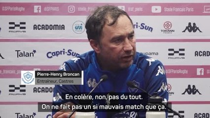 15e j. - Broncan : "On n'a pas été balayés par Paris"