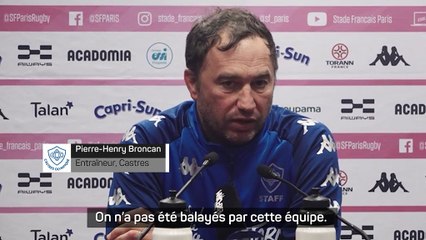 15e j. - Broncan : "On n'a pas été balayés par Paris"