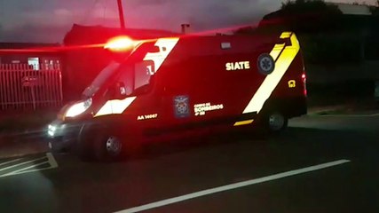 Ciclista sofre queda no Periolo e recebe atendimento do Corpo de Bombeiros