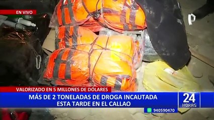 Callao: PNP incauta más de dos toneladas de droga
