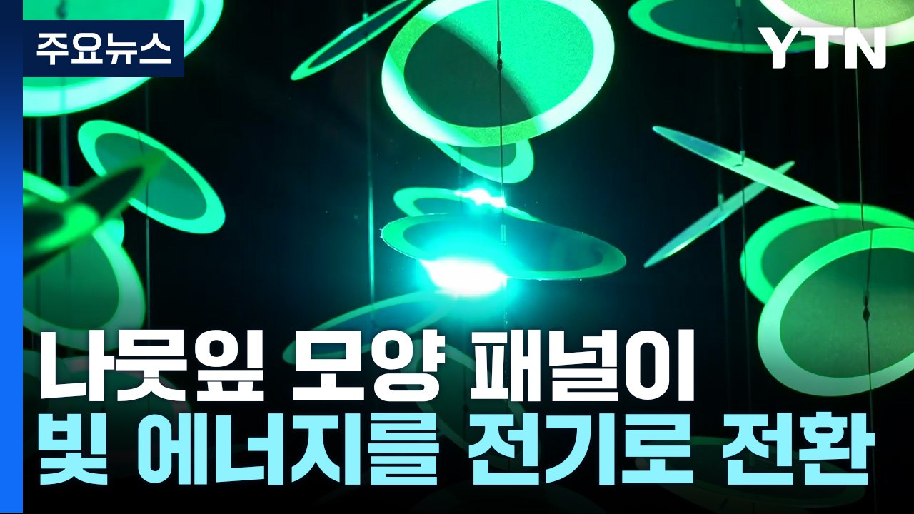 "태양광으로 휴대전화 충전"...친환경 기술, 미래 핵심 / YTN
