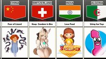 Things Girls Do But Don't Tell From Different Countries pt2 star comparison data