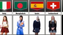 School Girls Uniform From Different Countries star comparison data