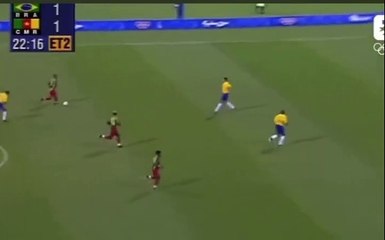 But de Modeste Mbami lors des JO 2000 contre le Brésil