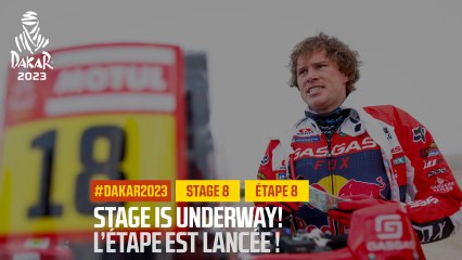 Stage is underway / L'étape est lancée - Étape 8 / Stage 8 - #Dakar2023