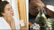 Winter में Face पर Coconut Oil लगाने का सही तरीका। सर्दियों में चेहरे पर नारियल तेल कैसे लगाए ।