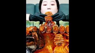 eating chomin video spicy chicken best eating short video