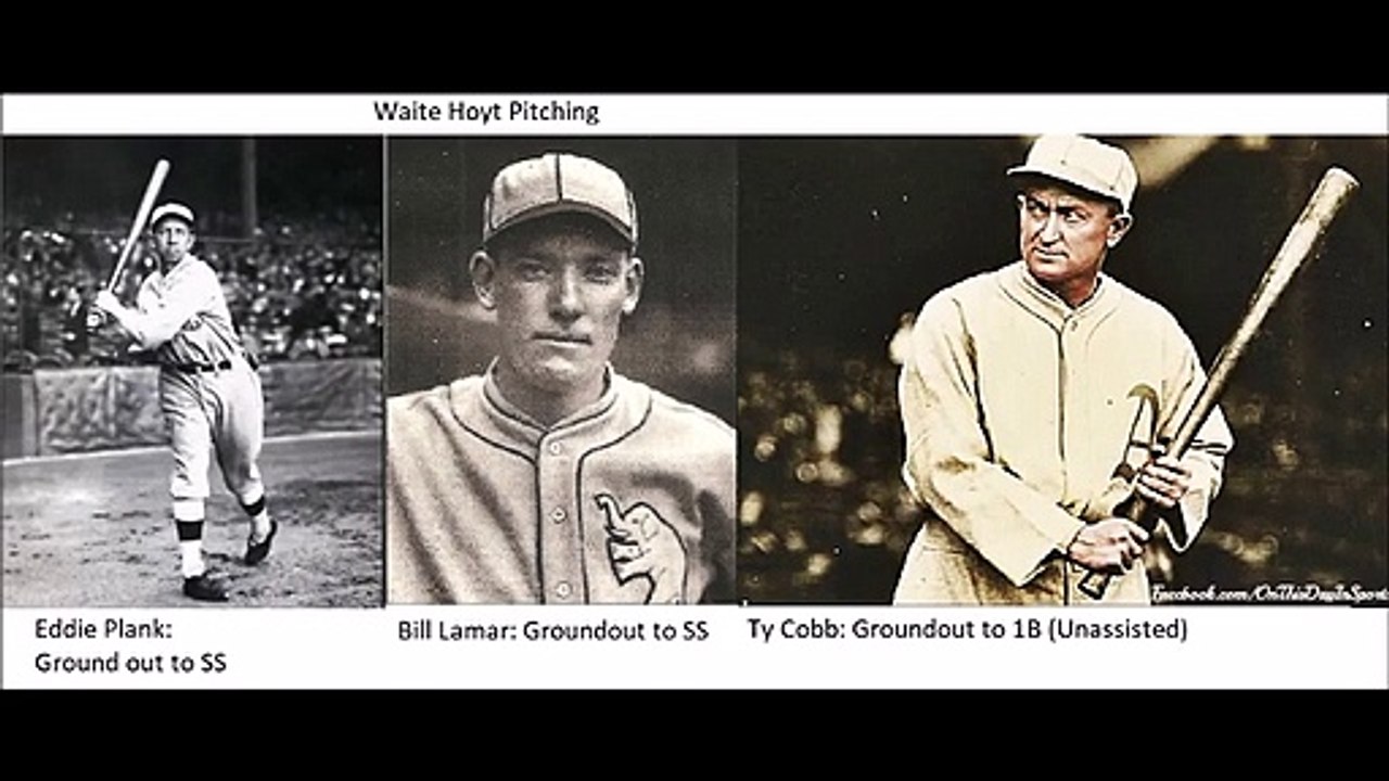 1927 Yankees (Game 1)  Yanks face 6 future Hall of Famers in Opener; Athletics @ Yankees (4 12 1927)