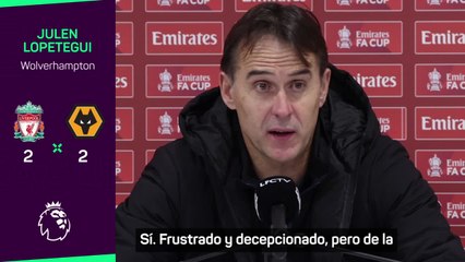 Lopetegui: "Frustrados, pero somos capaces de competir"