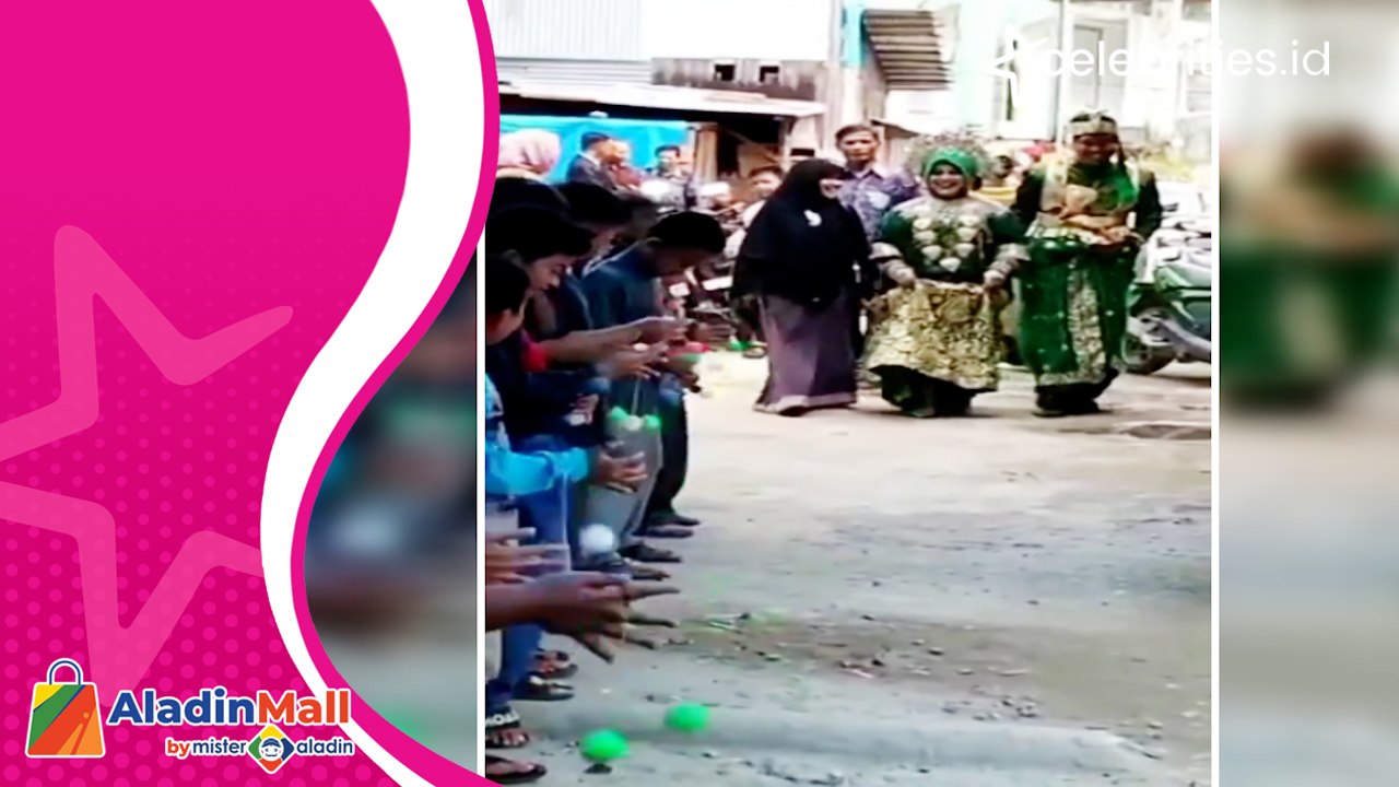 Viral! Permainan Lato-Lato Iringi Pengantin Nikah