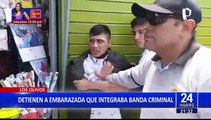 Los Olivos: detienen a embarazada que integraba banda criminal